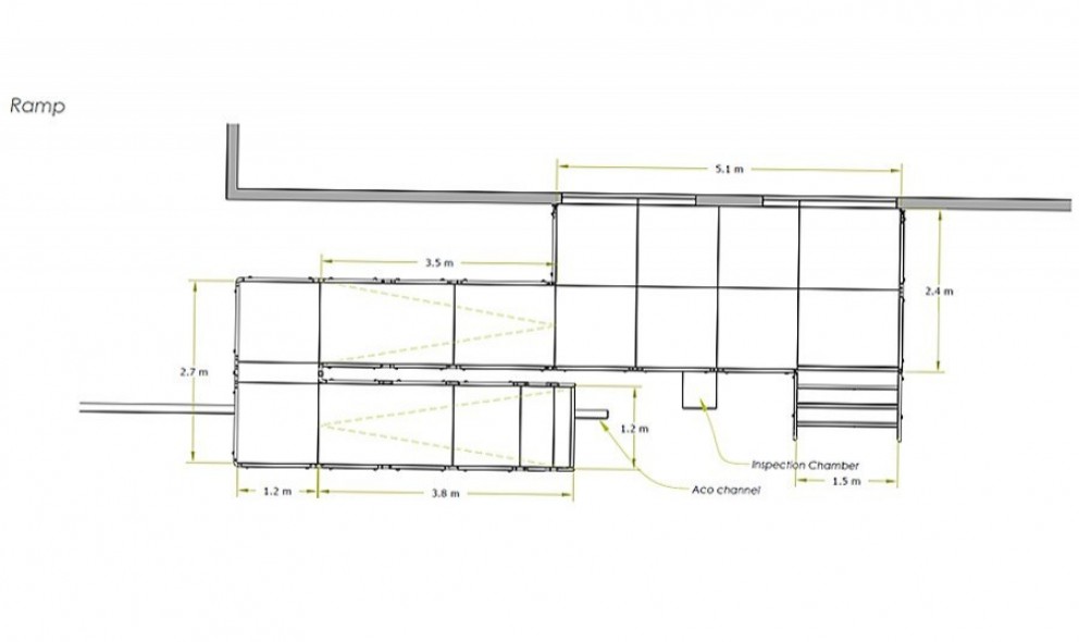 MLB Retail Store, London Stadium ramp drawings