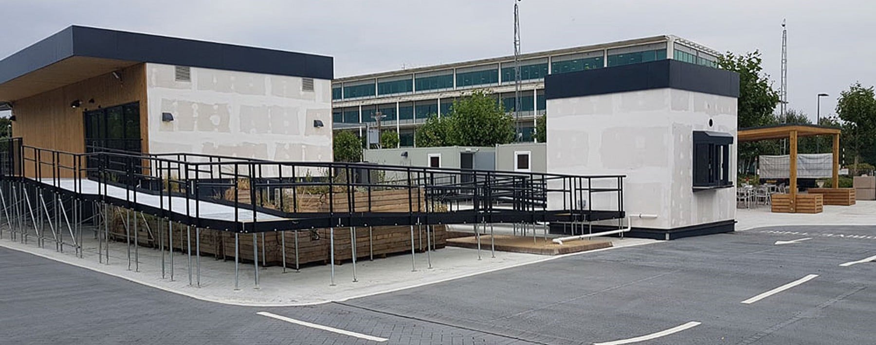 steel ramps, Oracle, Temporary Exhibition Site
