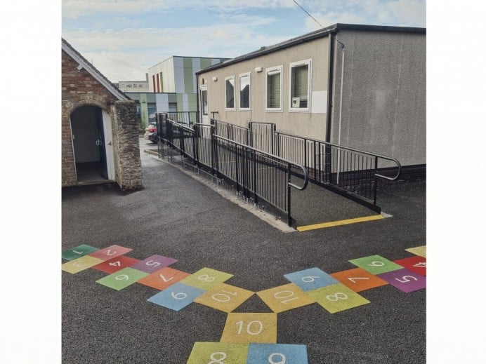 Ramp at Wincanton Primary School, South Somerset