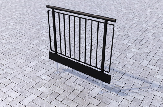 Infill ramp handrail 